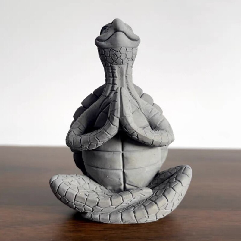 佛龜矽膠模具3D烏龜石膏模具立體冥想烏龜模具瑜伽冥想烏龜蠟燭手工模具 mo0229