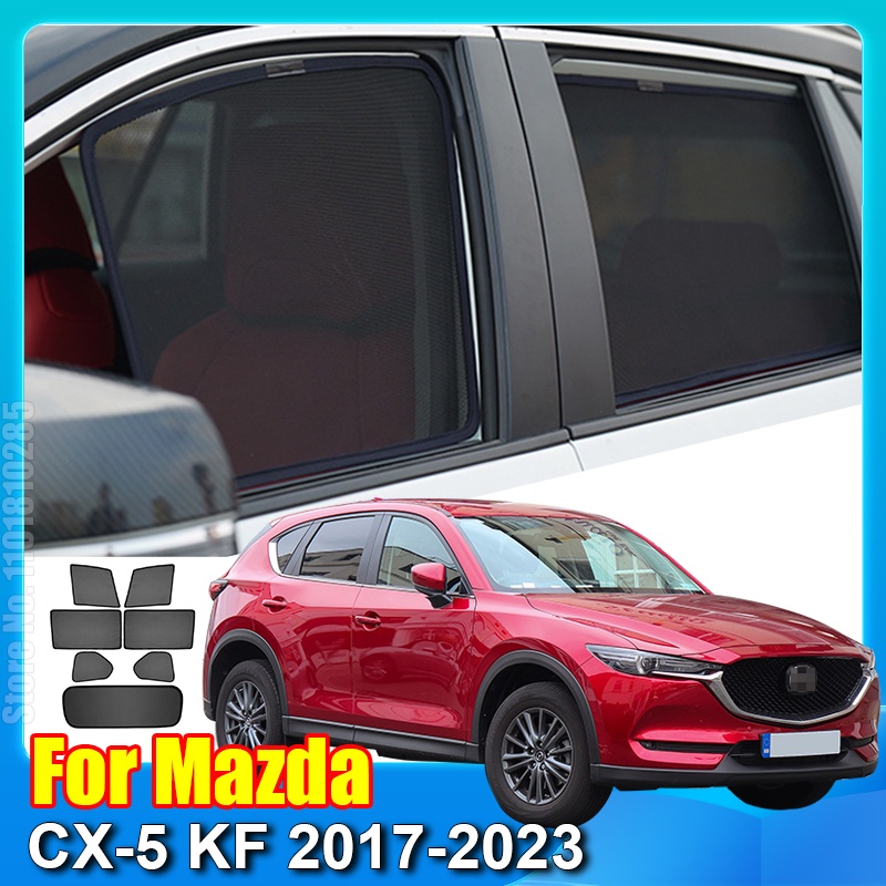 MAZDA 適用於馬自達 CX-5 KF 2017-2023 CX5 車窗遮陽板前擋風玻璃後側窗簾遮陽板