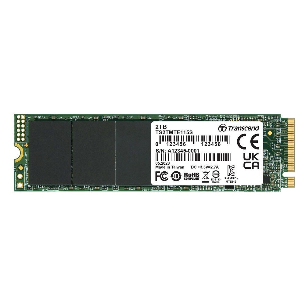 新風尚潮流 【TS2TMTE115S】 創見 2TB M.2 PCIe NVMe SSD 固態硬碟 5年保固