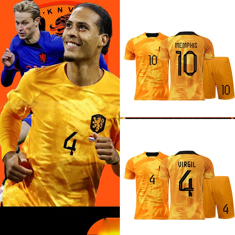 世界杯球衣荷蘭隊球衣親子足球球衣足球服