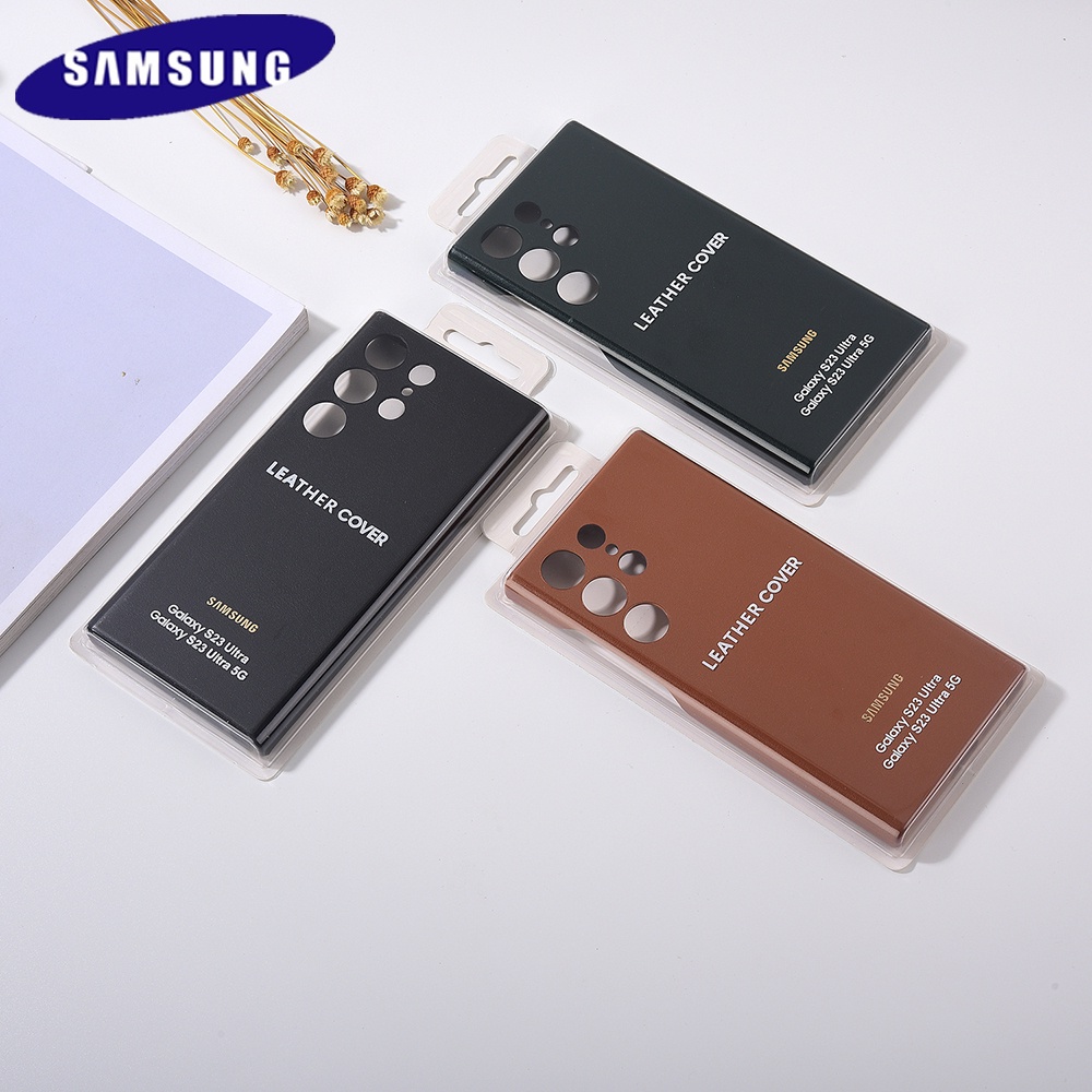 SAMSUNG 全新三星 Galaxy S23 Ultra S23 Plus S23 手機殼豪華皮套 S 23 + 36