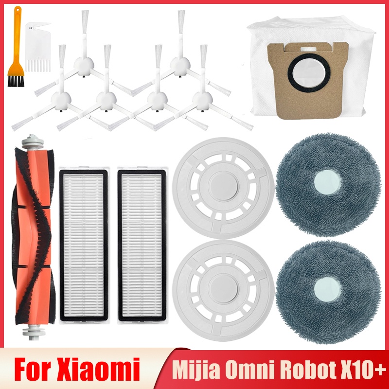 XIAOMI 適用於小米米家全向機器人 X10+ | X10 Plus | B101gl 機器人吸塵器主/邊刷零件 He