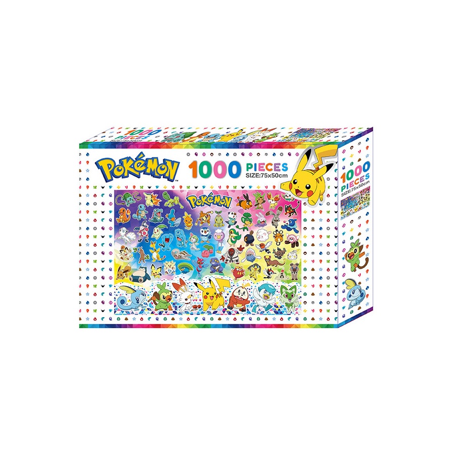 寶可夢1000片盒裝拼圖(D)(日本任天堂) 墊腳石購物網
