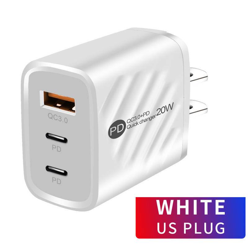 雙PD頭 Type-C USB 充電頭 適用 安卓 蘋果 50W 65W PD 充電 充電器 雙孔插頭 現貨 PD快充頭