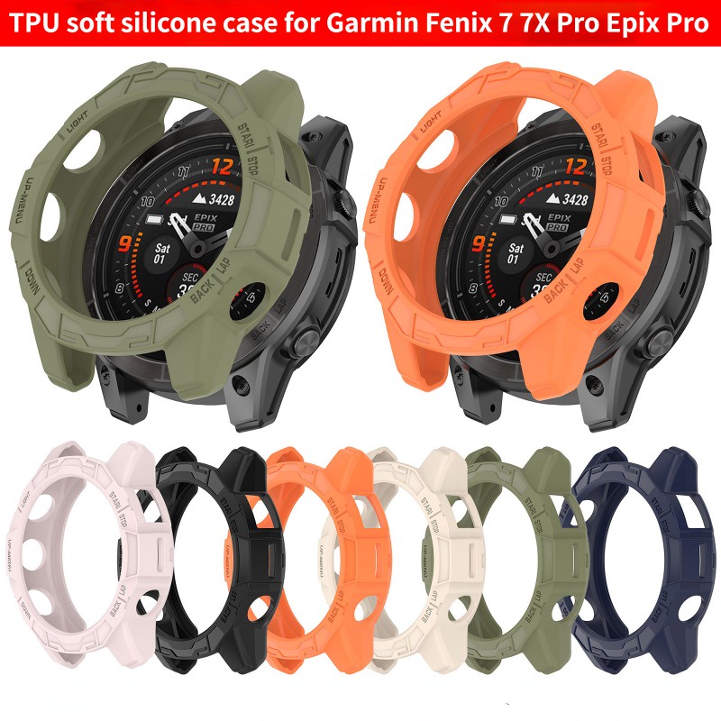 Garmin Fenix 7 7X Pro 保護套 TPU 軟矽膠套適用於 Epix Pro (Gen 2) 51mm