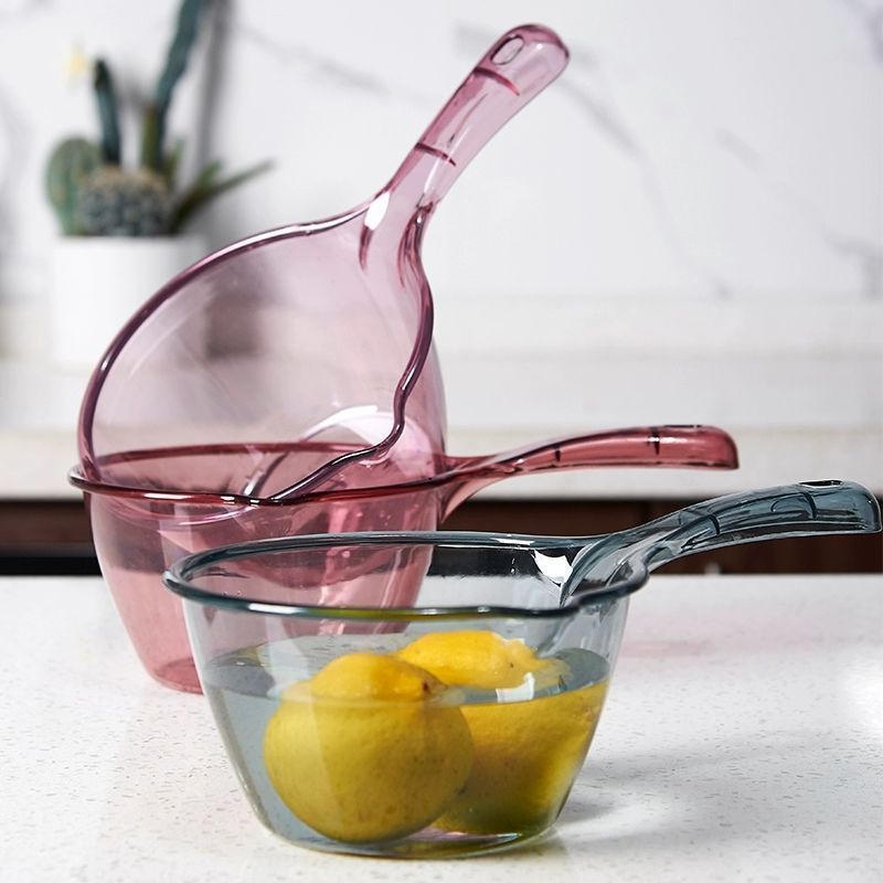 家用廚房水瓢加厚塑膠水勺洗澡舀水勺漂流舀子水瓢兒童洗頭水勺子