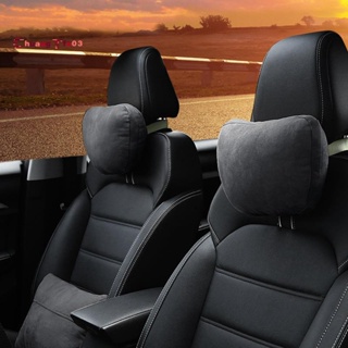 2 件裝通用汽車頭枕頸部支撐座椅適用於邁巴赫設計 S 級柔軟可調節枕頸靠墊黑色