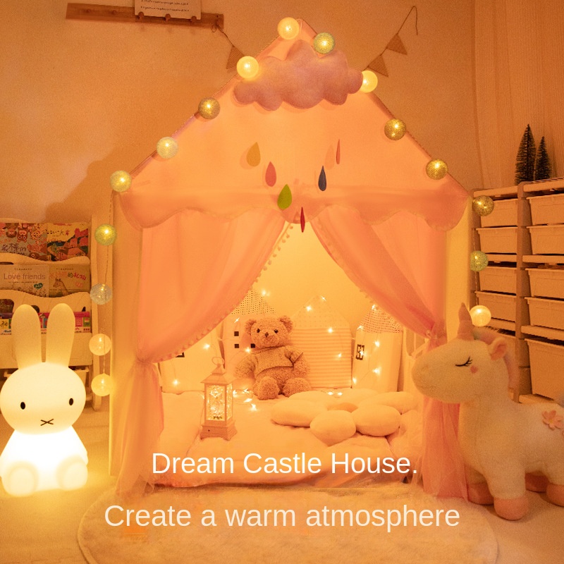 兒童小帳篷 室內玩具屋 女孩公主城堡 家用房子 寶寶遊戲屋 分床睡神器