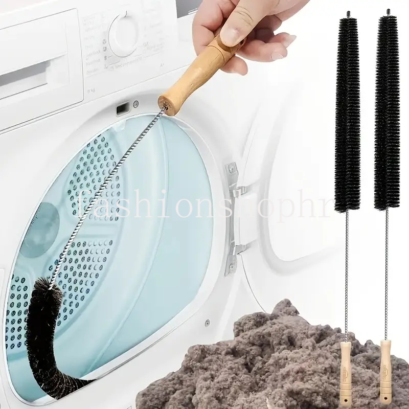 清潔刷柔性長多用途除塵器洗衣機烘乾機帶木柄清潔刷散熱器工具