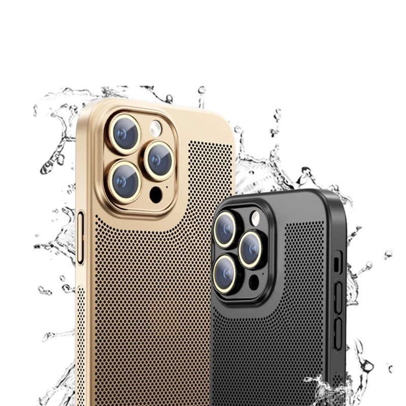 Iphone XS Max XR 14plus SE i7 i88plus 硬殼鏡頭膜網孔散熱殼