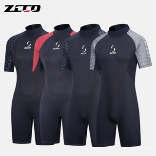 【品質保證】ZCCO 新款3mm短袖潛水服男款潛水衣加厚保暖潛水服女款防寒衝浪衣【當日出貨】