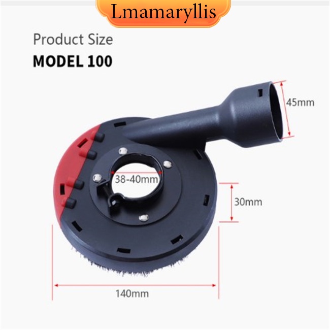 Cod 140mm 角磨機防塵罩通用表面研磨罩蓋用於混凝土石材集塵研磨