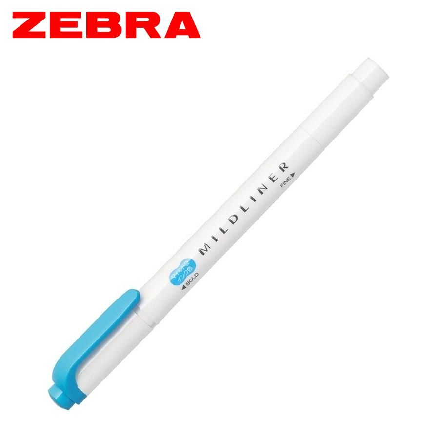 ZEBRA螢光筆/ WKT7-MCYA/ 天空藍/ 雙頭親和系 eslite誠品