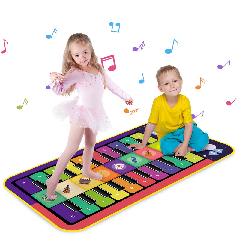 兒童鋼琴毯 新款兒童雙人鋼琴毯 親子互動玩具 跳舞毯 腳踏琴 兒童地墊 爬墊 遊戲毯 音樂玩具 兒童玩具