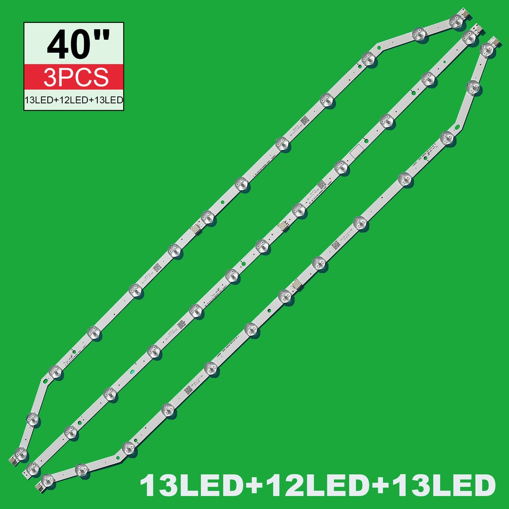 3 件 76 厘米 LED 背光 12/13eds 適用於三星 40 英寸 39 英寸電視 UN40H5003 D3GE