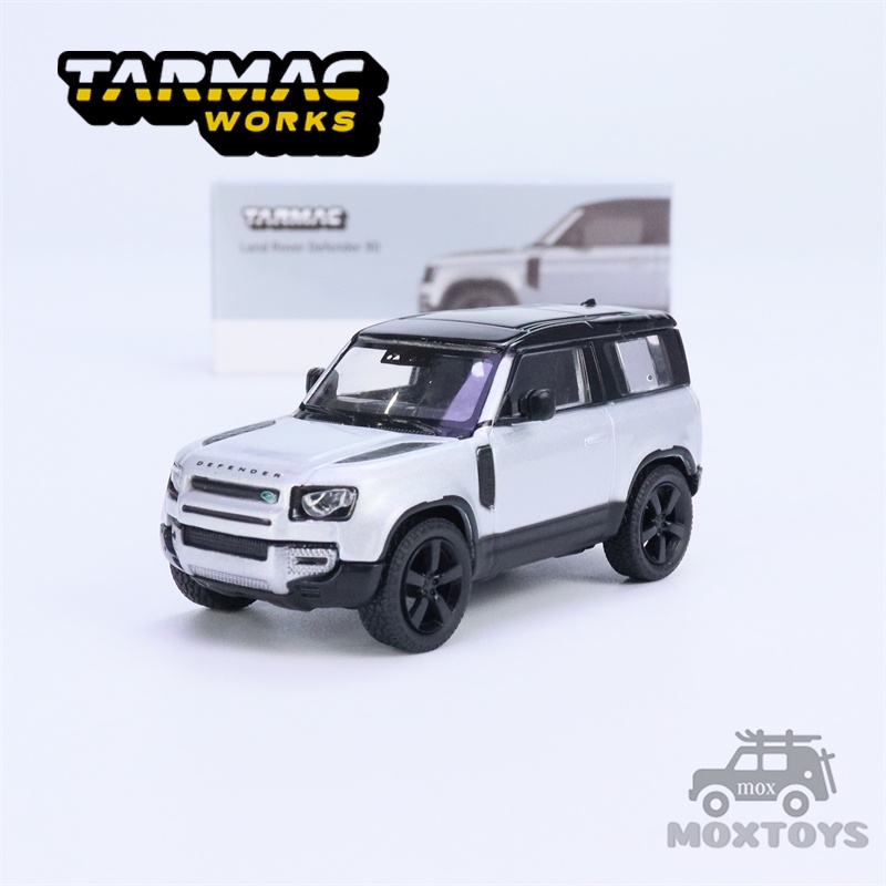 Tarmac Works 1:64 Land Rover Defender 90 銀色金屬壓鑄模型車