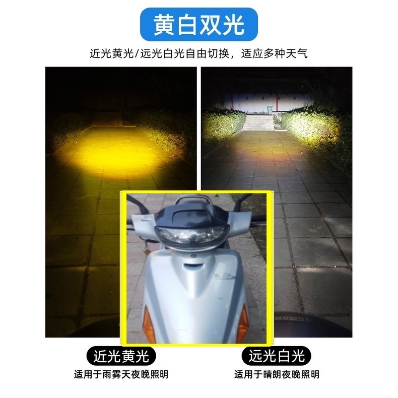 2005年 山葉 新風光LED 聚光版 山葉新風光125燈炮魚眼大燈 LED魚眼機車 VJR 勁戰 FORCE JET