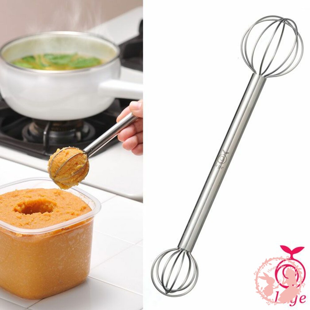 日本製 AUX leye  測量味噌攪拌棒 雙頭味噌勺量器 味噌攪拌棒食物調理棒