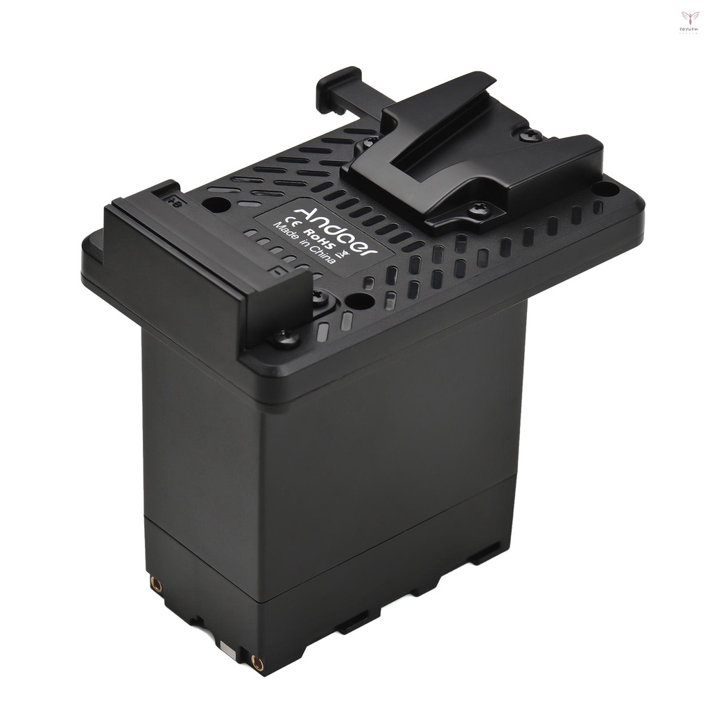 Andoer V-Lock V型安裝電池板至NP-F假電池適配器內置電池解碼芯片更換，適用於PXW-Z150/ HXR-