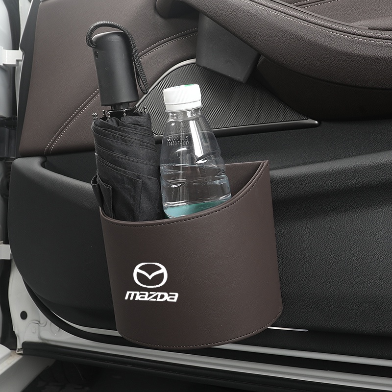 Mazda馬自達 車門垃圾桶 汽車垃圾桶 椅背多功能收納盒 車內置物盒 馬236 CX5 CX3 CX9 汽車收納