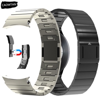 SAMSUNG 20 毫米不銹鋼錶帶適用於三星 Galaxy Watch 6 43 毫米 47 毫米手錶 4 5 40