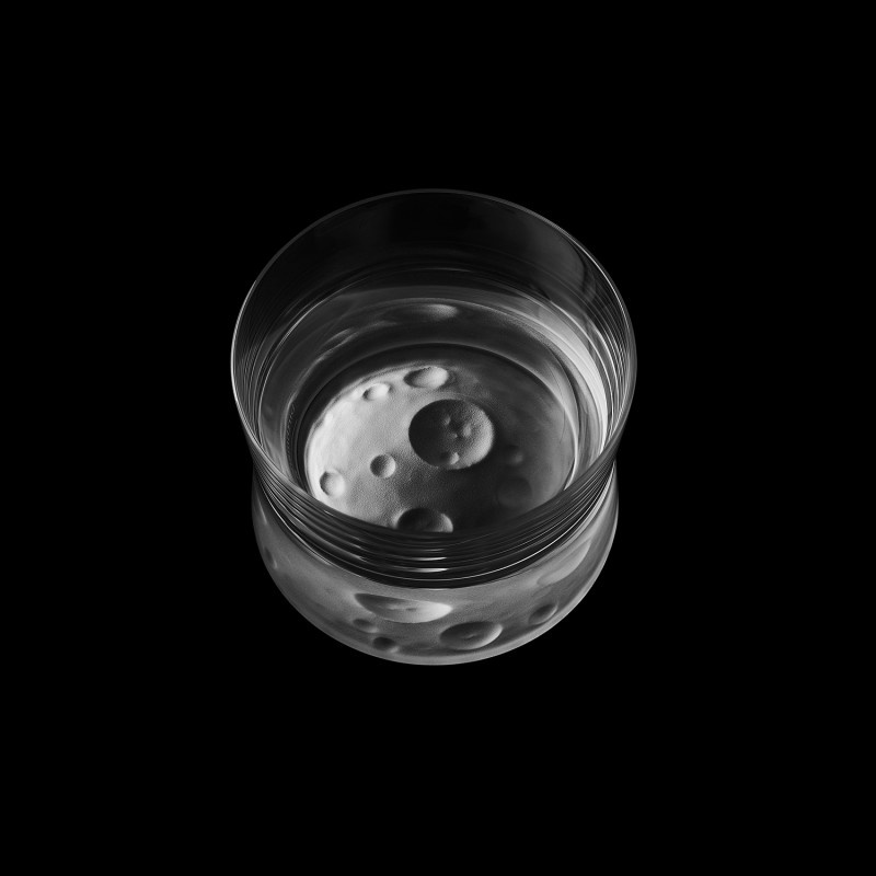 小月盞LUNA-3 月球杯100ml 清酒杯 威士忌杯 痣birthmark · 透明底 鋁箔包單隻