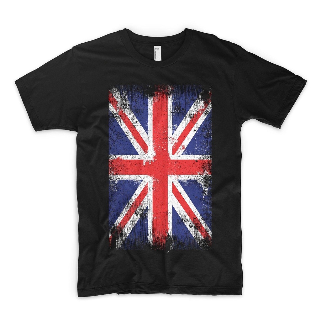 [XS-3XL] Union Jack Uk 英國國旗英國英國英國英格蘭倫敦休閒短袖上衣印花男士 T 恤加大碼生日禮物