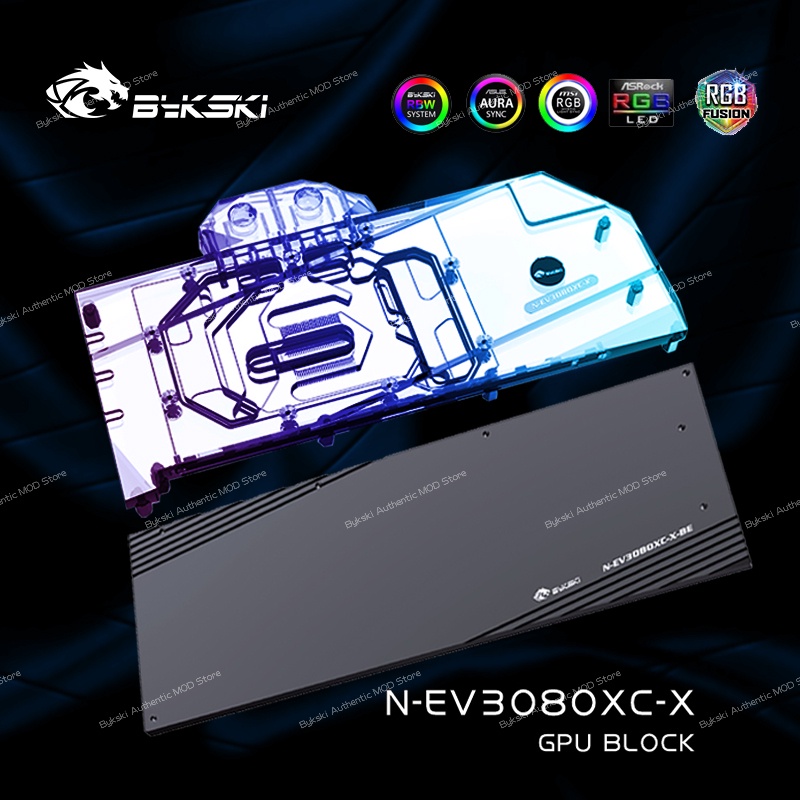 Bykski N-EV3080XC-X,用於 EVGA Geforce RTX 3080/3080ti XC 顯卡冷卻散