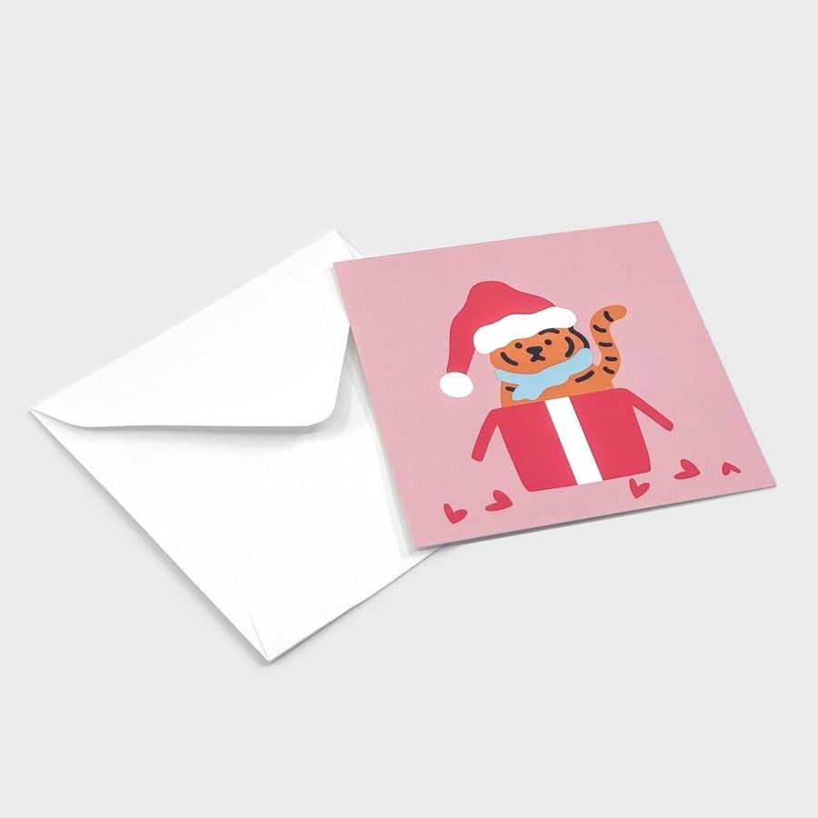 韓國 MUZIK TIGER 耶誕卡片/ Gift Santa Tiger eslite誠品