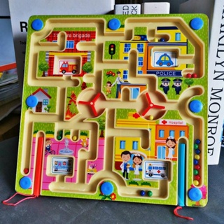 磁性迷宮玩具 鐵運筆迷宮玩具走珠 益智專注力訓練遊戲玩具 適合3-6週歲