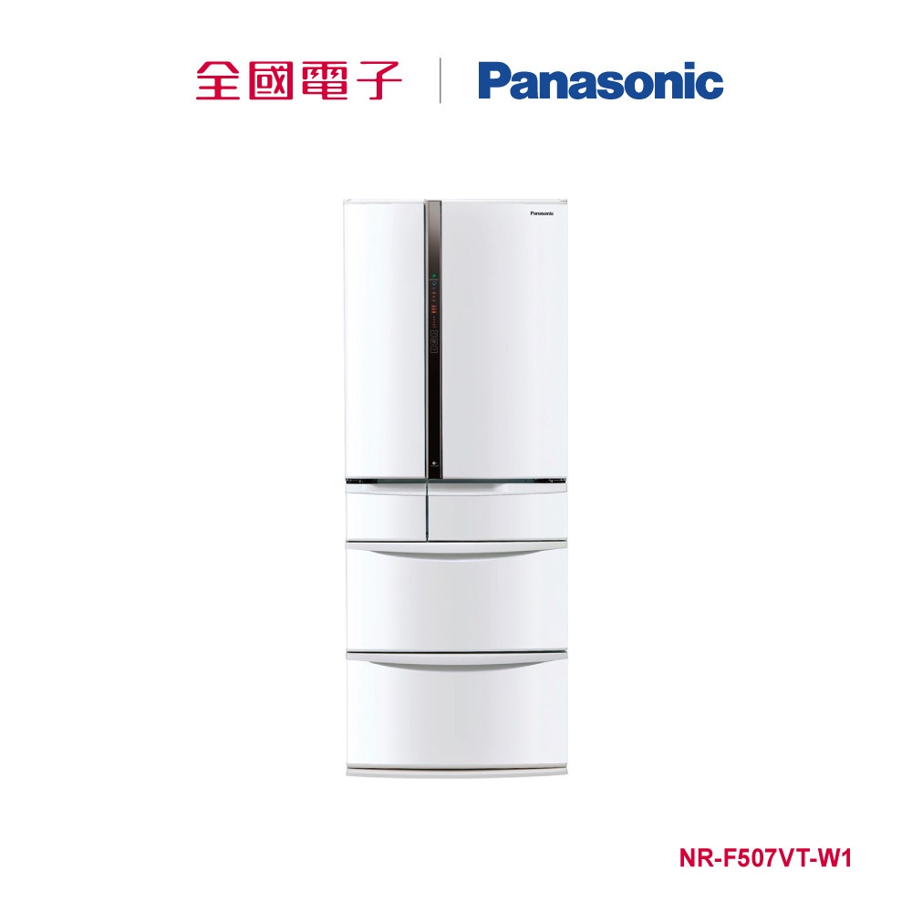 Panasonic501L六門鋼板日製冰箱白  NR-F507VT-W1 【全國電子】
