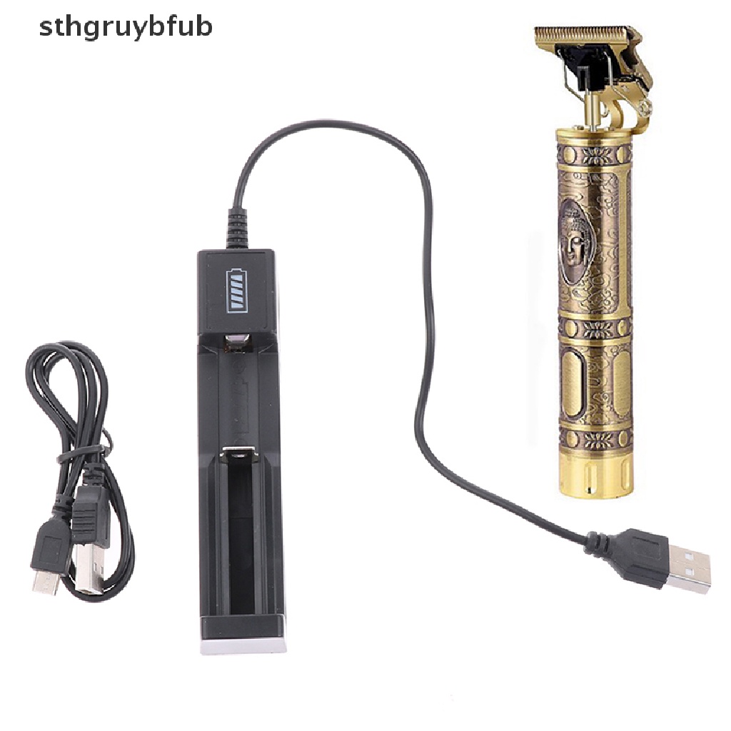 Sthb USB 可充電 T9 電動理髮器修剪無繩剃須刀修剪器充電器 VN