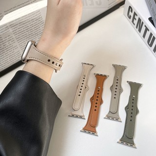Apple Watch 12 11 10 釘扣小蠻腰真皮錶帶 9 8 Ultra 3 2 42mm 46mm 45mm