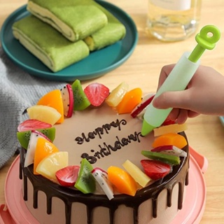 矽膠食品級蛋糕筆蛋糕安裝筆果醬巧克力裝飾工具奶油紙杯蛋糕模具 DIY蛋糕塗鴉筆烘焙工具