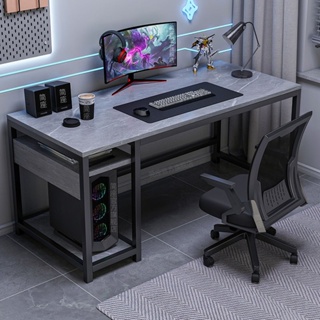 桌子 電腦桌 電腦書桌 家用臺式 電競桌椅套裝 簡易電腦桌子 工作臺 寫字桌 辦公桌 書桌電腦桌 現代簡約電腦桌 灰色
