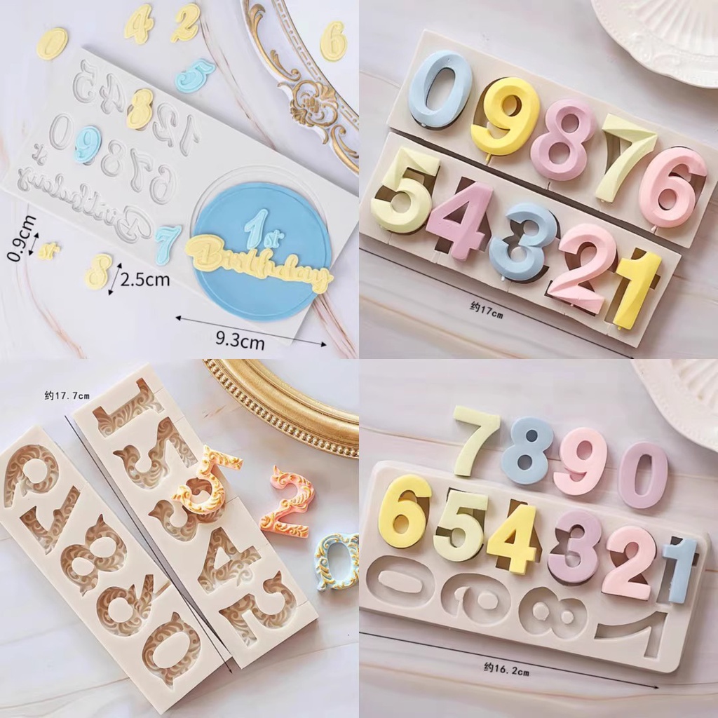 【現貨】【巧克力模具】生日快樂翻糖矽膠模具 英文字母數字邊框 巧克力模 烘焙蛋糕裝飾 工具