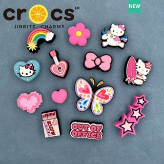 jibbitz crocs charms 鞋釦 洞洞鞋配飾 可愛粉色飾品 hello kitty crocs裝飾釦