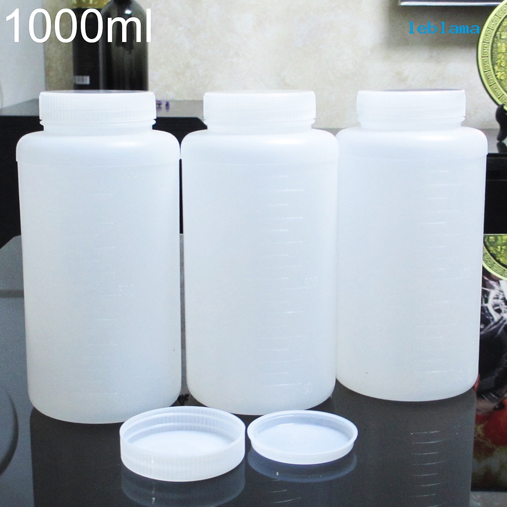 [LBA] 1000ml毫升塑膠瓶 半透明瓶 試劑瓶 大口瓶 廣口塑膠瓶