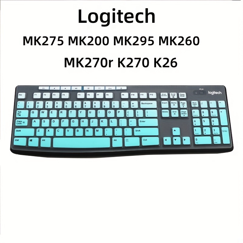 筆記本電腦鍵盤保護膜羅技mk275 MK200 MK295 MK260 MK270r K270 K26軟矽膠鍵盤保護膜超