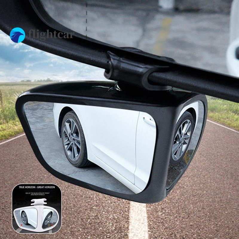 Ft AUTOHM 2pcs 360度可旋轉盲點鏡汽車後視鏡凸面鏡後視鏡輔助鏡汽車外後視倒車倒車鏡