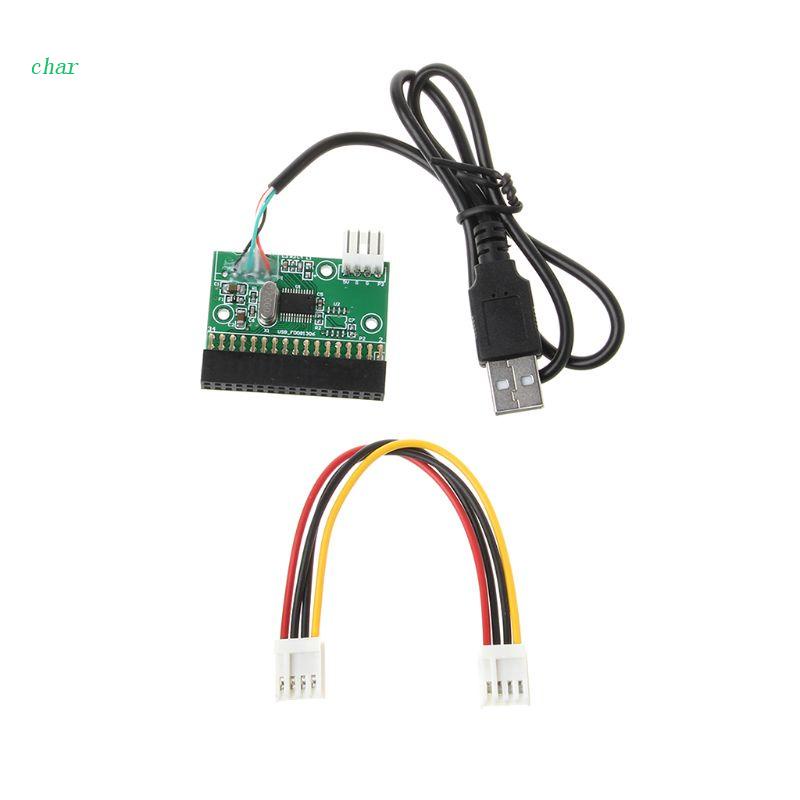 Char 1.44MB 3.5" USB 電纜適配器到 34Pin 軟驅連接器 U 盤到軟盤 D