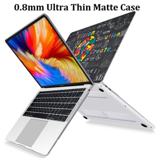 0.8mm 超薄磨砂磨砂筆記本電腦保護殼適用於 MacBook Air 13 /Pro 14 M2 M1 /New Pr