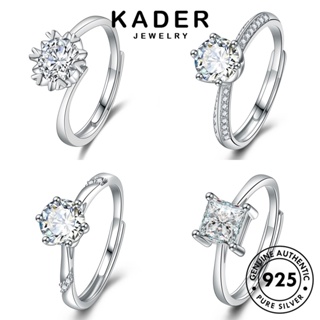 Kader Jewelry 925 戒指女士首飾原創莫桑石鑽石銀簡約 M065