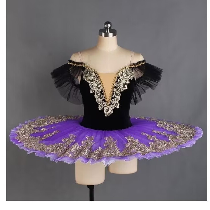 專業芭蕾舞tutu裙成人比賽匯演舞蹈服蓬蓬裙兒童紗裙芭蕾表演服