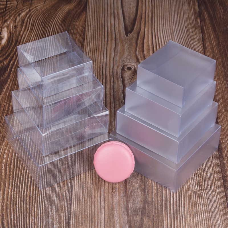 現貨 包裝盒  透明手工皂包裝盒  PVC飾品盒子 磨砂禮品盒 定製logo