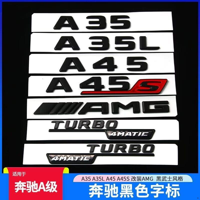 AMG A35中網賓士新A級A200L A180L A220L改裝AMG A35 A45 A45S黑武士字標車標