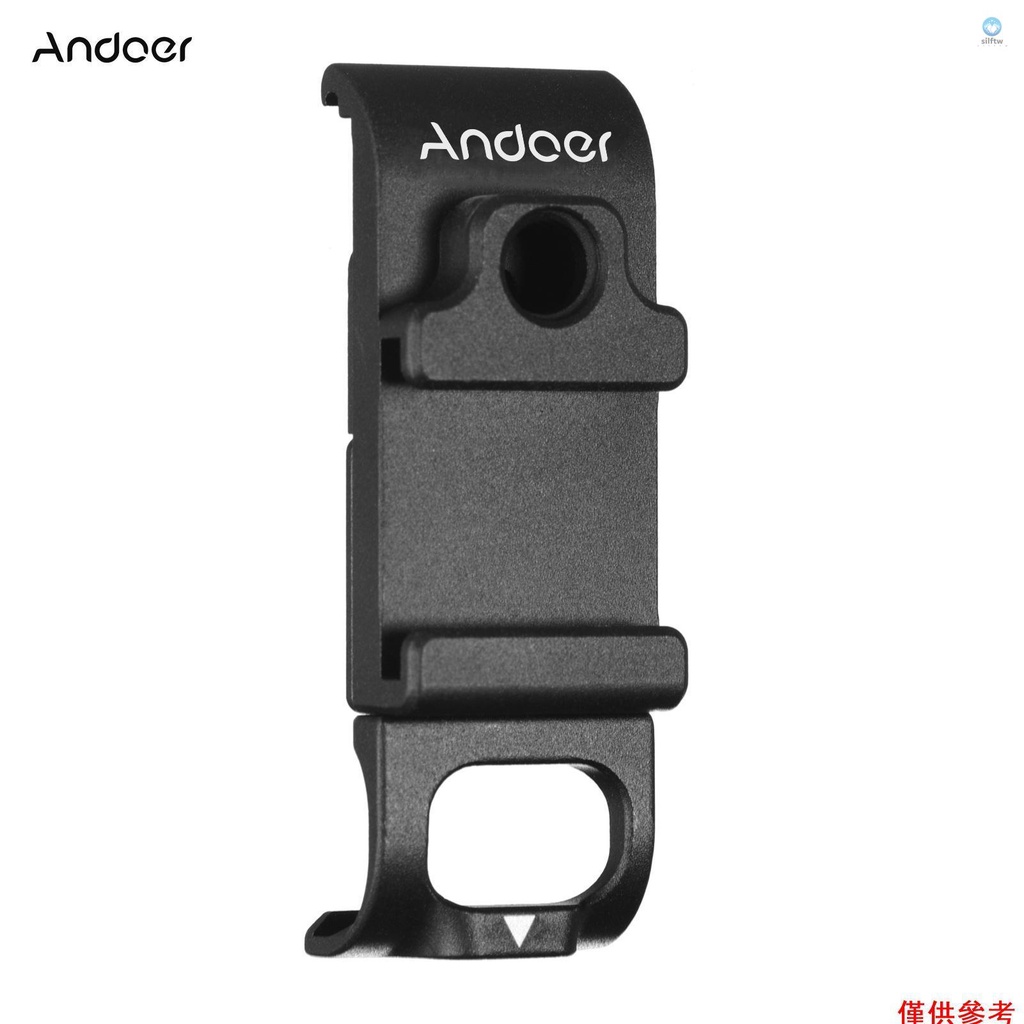 [5S] Andoer G9-6 多功能運動相機電池蓋可拆卸金屬電池蓋帶冷靴安裝 1/4 英寸螺絲孔 Vlog 配件更換