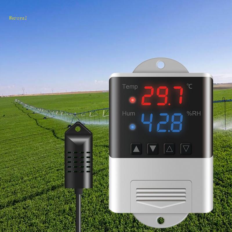 Weroyal 溫度濕度控制器溫度調節器恆溫器 Humidistat AC 110V 220V 用於孵化器養殖 Gree