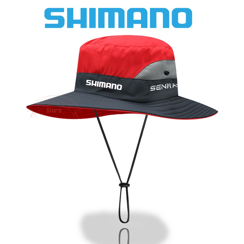 Shimano漁夫帽男款女款夏季戶外遮陽帽外露太陽帽防曬帽登山釣魚帽