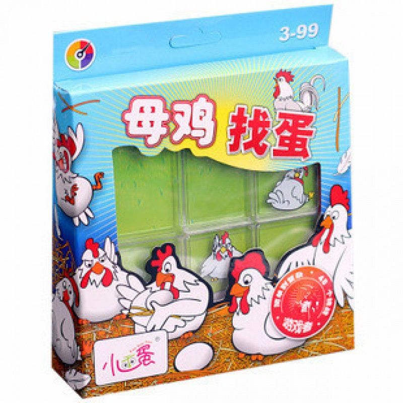 母雞找蛋桌遊 任務迷宮 邏輯48關 拼板 兒童智力玩具